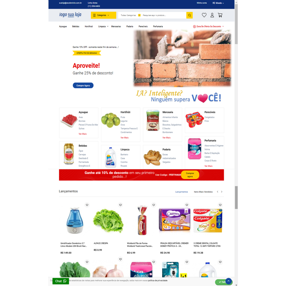 Site Dep. Construção - site pronto