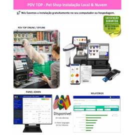 Pet Shop PDV para rodar diretamente no seu computador (instalação local) ou em Nuvem