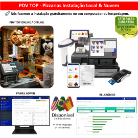 Pizzarias PDV para rodar diretamente no seu computador (instalação local) ou em Nuvem
