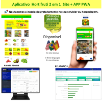 App 2em1  Hortifruti - site pronto + app