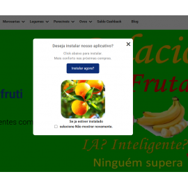 App 2em1  Hortifruti - site pronto + app