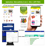 App 2em1 Mercadinhos - site pronto + app
