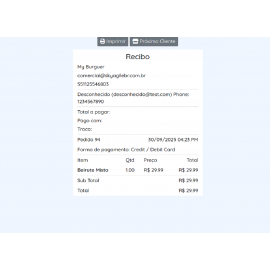 PDV Burguer – para Instalação Local em Desktop