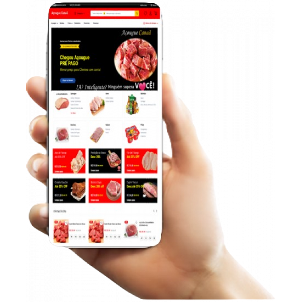 Site Grátis Açougues - pronto para vender