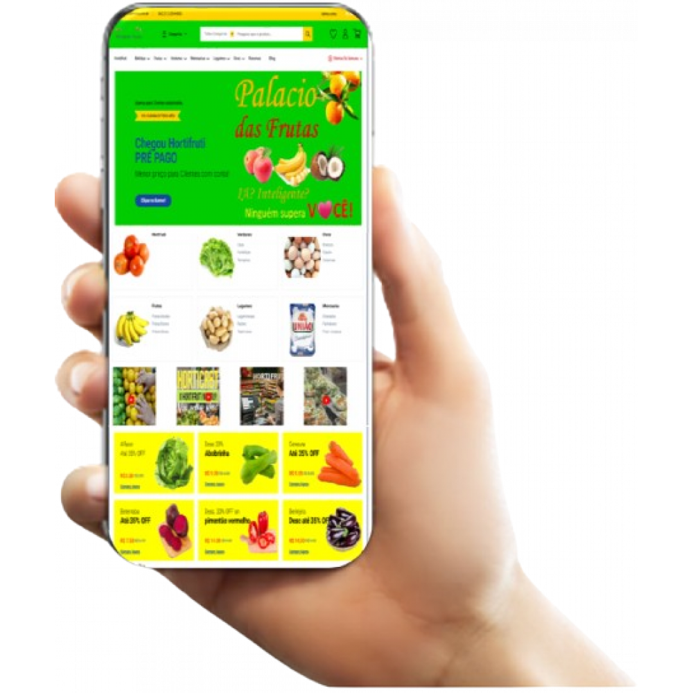 Site Grátis Hortifruti - pronto para vender