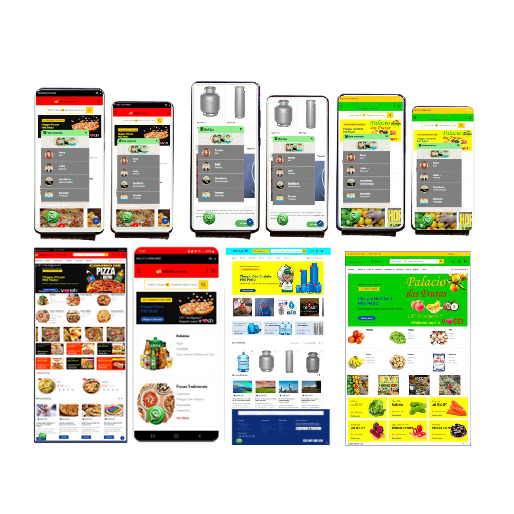 App 2em1 Layout clean Casa de embalagens - site pronto + app